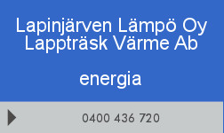Lapinjärven Lämpö Oy Lappträsk Värme Ab logo